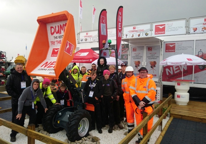 Altrad Belle invited Leek High School Construction students, to the bi-annual Plantworx construction